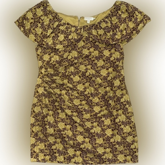 NWOT Ted Baker Ondina Mini Dress TB 6 US 14 - Picture 5 of 6